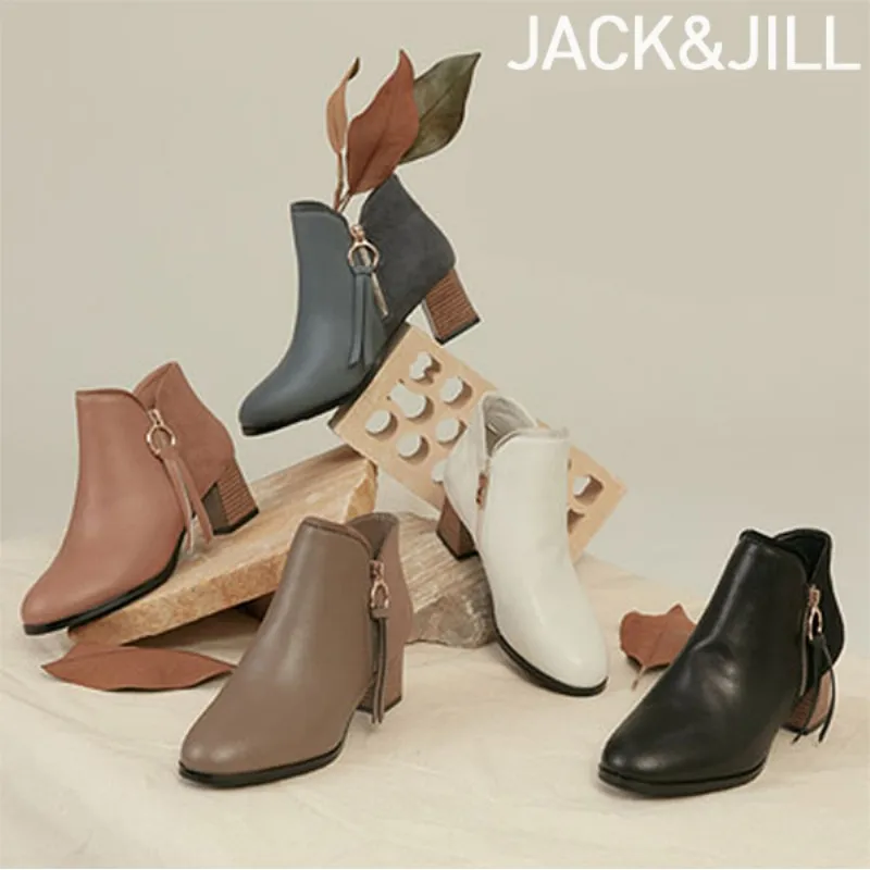 Jack & Jil wedyaM Collaborate Leather Anchle Boots (JD4710)