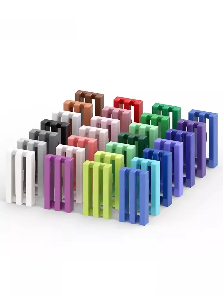 20 piècesMOC pièces 2412 carrelage spécial 1x2 Grille briques compatibles bricolage Assmble blocs de construction particules enfant Puzzle cerveau jouet cadeau