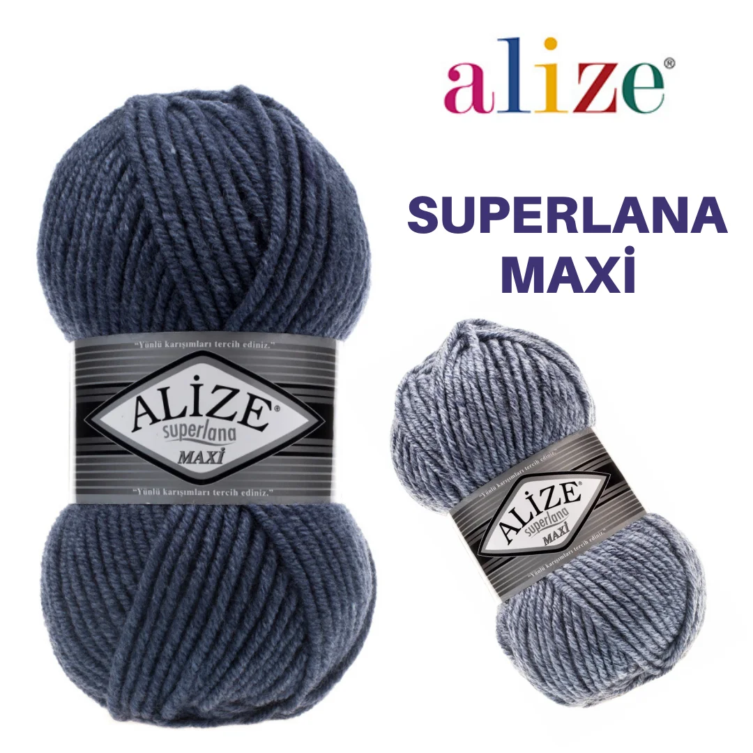 Alize Superlana Maxi 100g Soft Warm Yarn Hand Knitting Crochet Thread DIY Baby Knitwear Scarf Blanket Sweater Cardigan Beanies