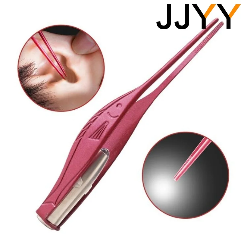 JJYY Ear Cleaner Flashlight Earpick Remover Luminous Ear Curette Light Spoon Cleaning Ear Care Tool Ear-picking Tool with Light