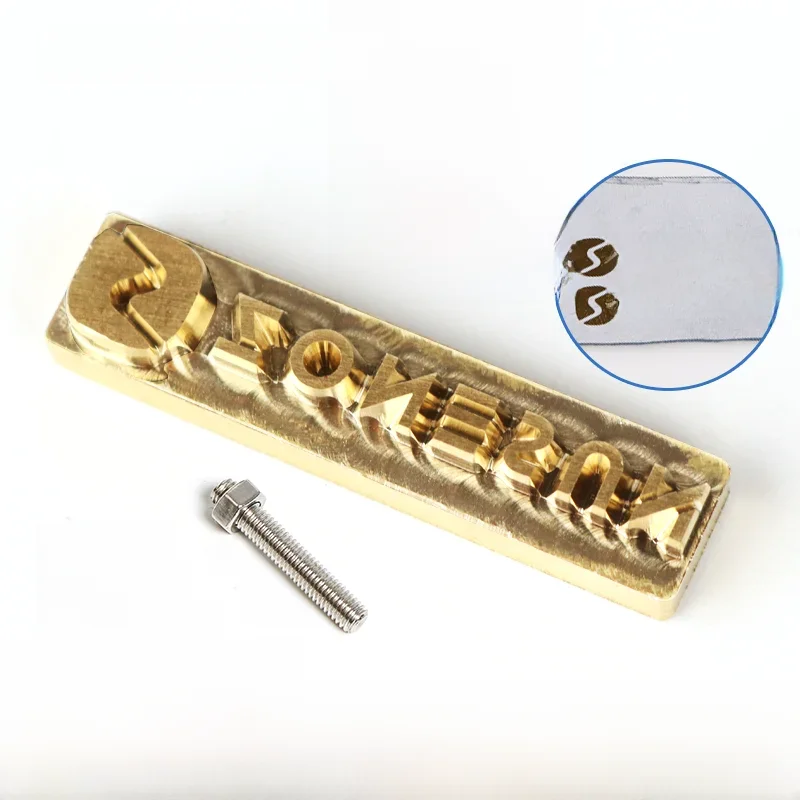 ZONESUN-Tampon en cuir avec logo personnalisé, marquage en laiton chaud, fer à repasser chauffant sur bois et papier, cadeau de bricolage, moule d'estampage personnalisé