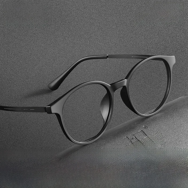 CLLOIO ultraléger rond TR90 cadre Anti rayons bleus lunettes de lecture unisexe titane jambe 1.56 myopie hypermétropie lunettes de Prescription