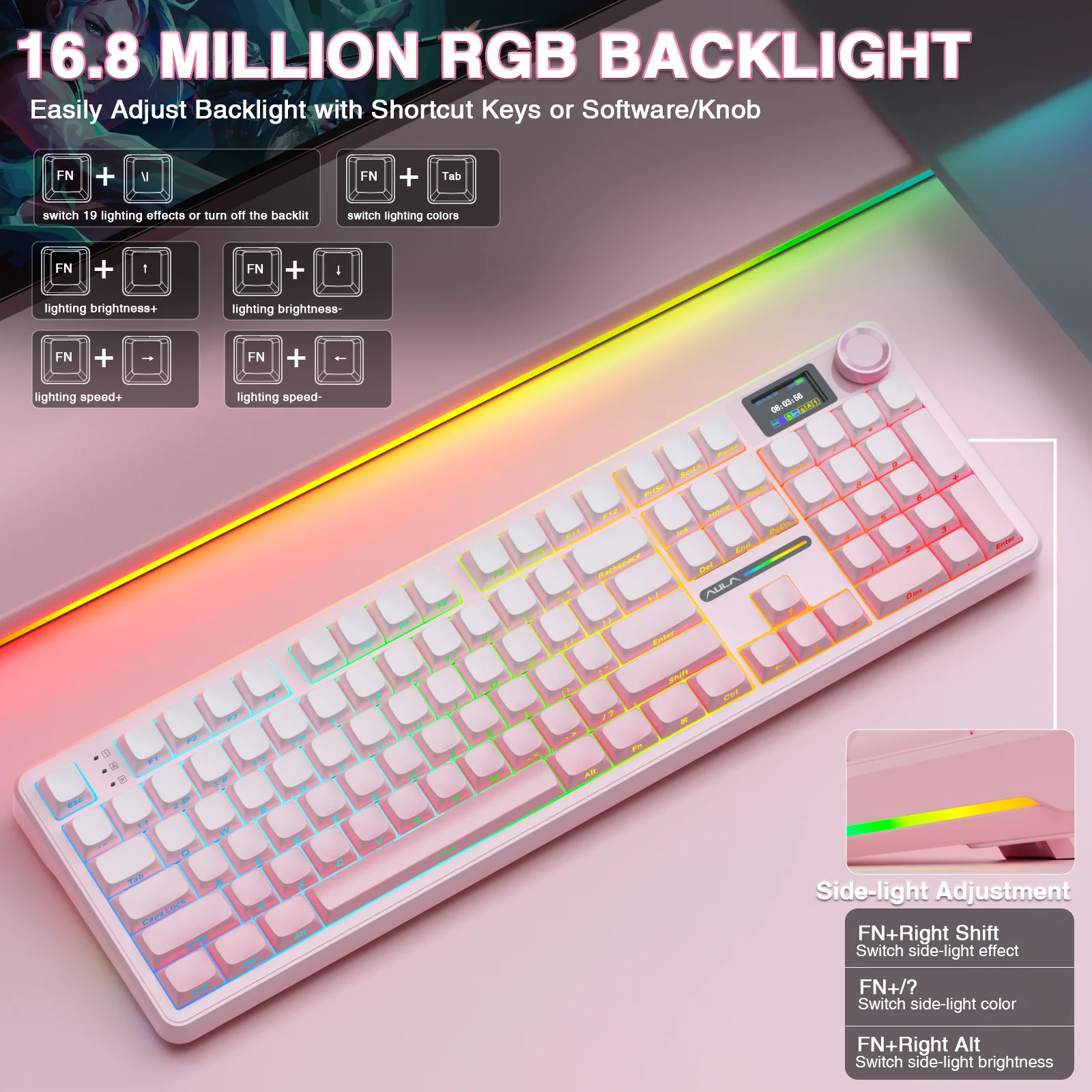 Рисунок 5 - AULA F108 pro Беспроводная Bluetooth-клавиатура