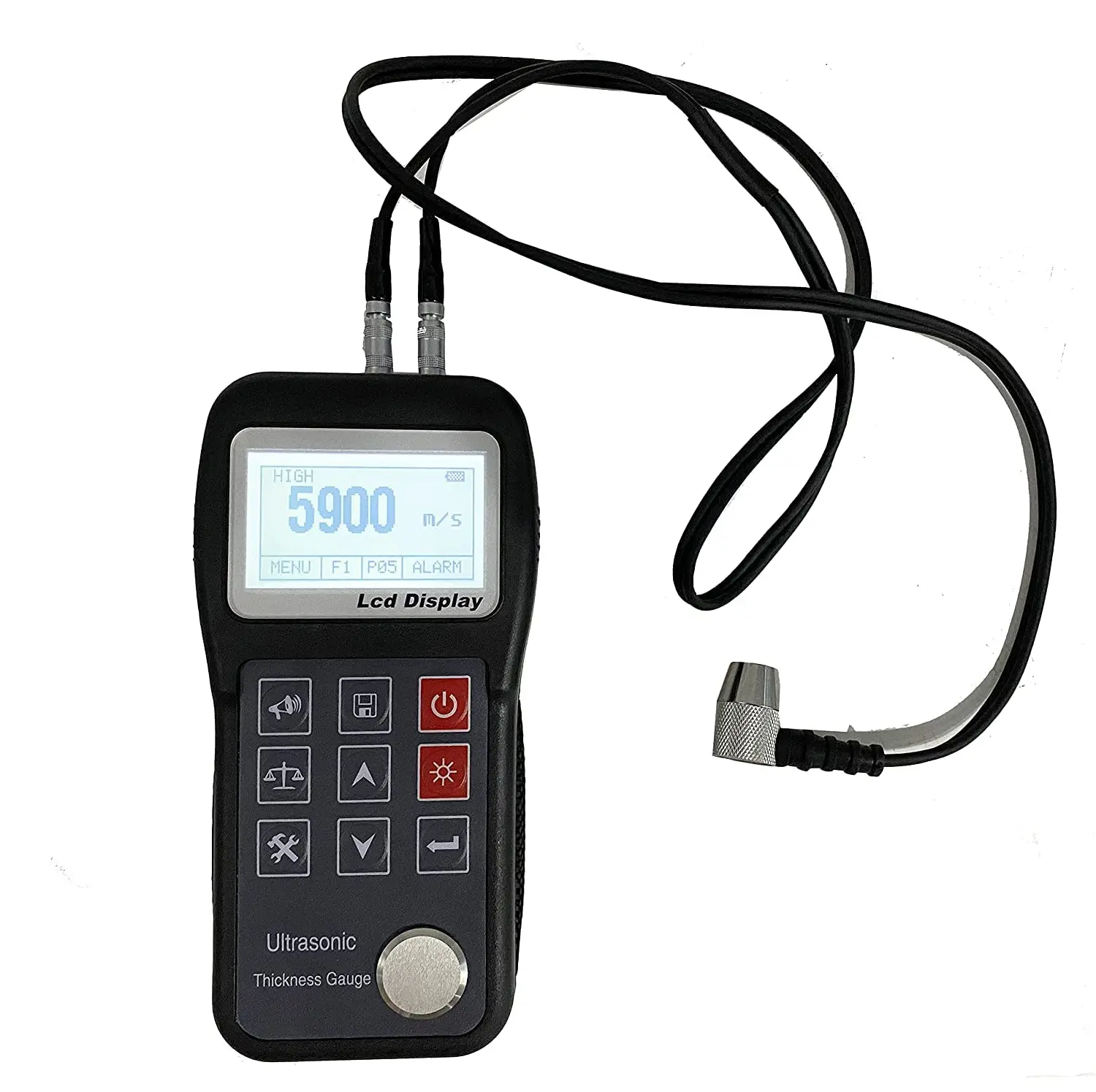 Digital Ultrasonic Thickness Gauge Tester Meter for Wall Measuring Range 0.75mm-300.0mm