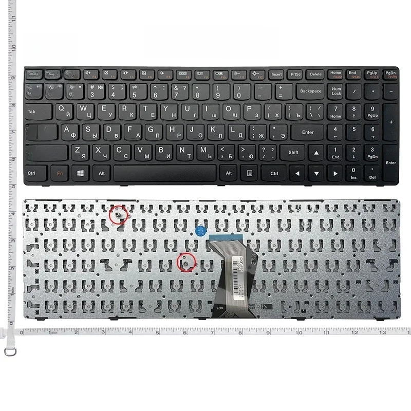 Klawiatura RU/SP/FR/UK/TR/GR do LENOVO G500 G510 G505 G700 G710 G500A G700A G710A G710AT G505A G500AM G700AT 25210962 T4G9-RU NOWA — zdjęcie 2