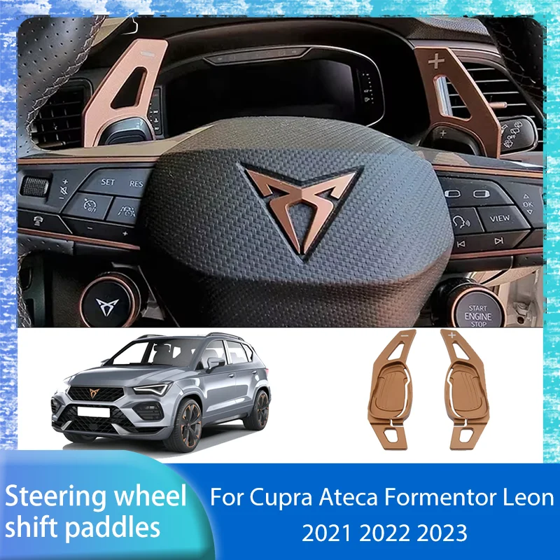 

2 шт., удлинение рулевого колеса с рисунком для Cupra Ateca Formentor Leon 2021 ~ 2023 2022, аксессуары для модификации