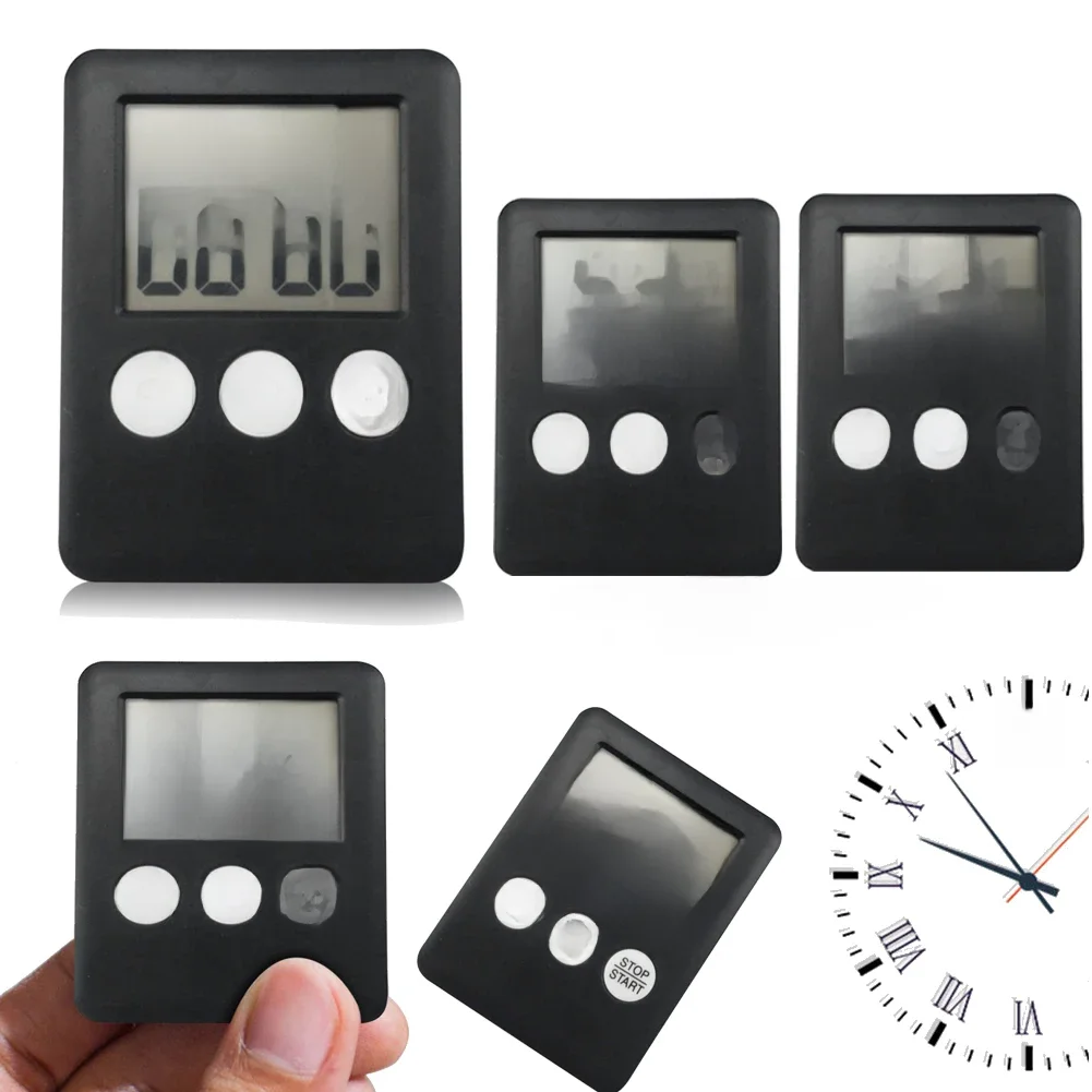 Minuterie électronique numérique, chronomètre multifonction, minuterie de cuisson, écran LCD, magnétique pour l'exercice sportif, cuisson
