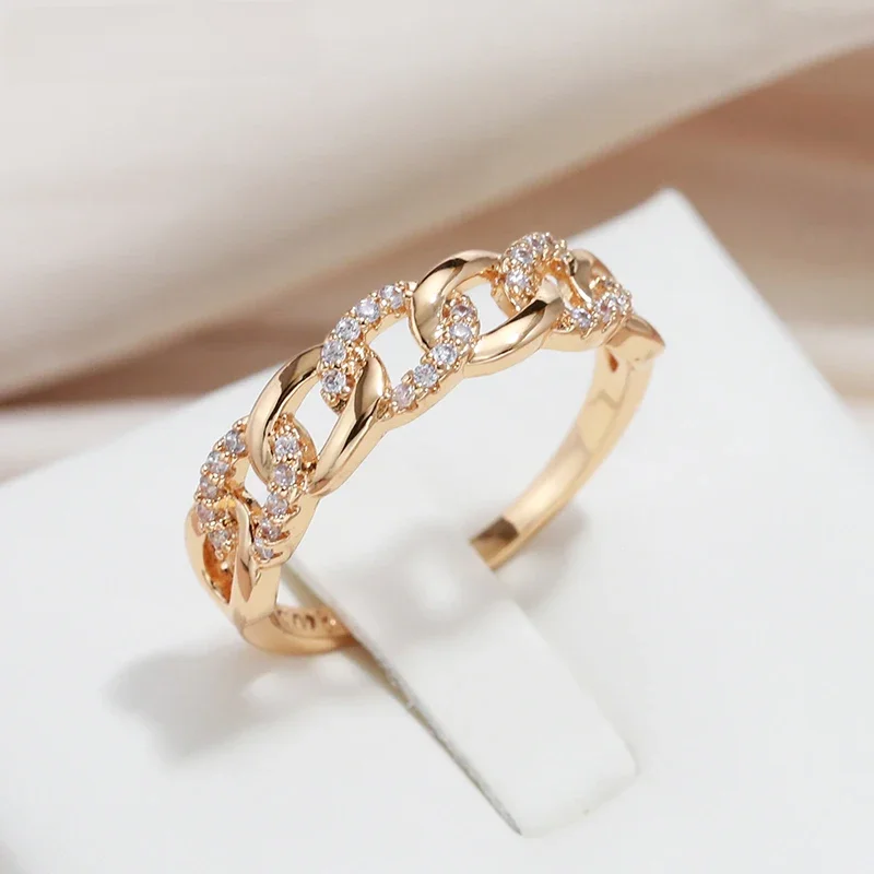 Syoujyo funkelnden natürlichen Zirkonia Kettenblatt für Frauen Gold Farbe Party Hochzeits schmuck