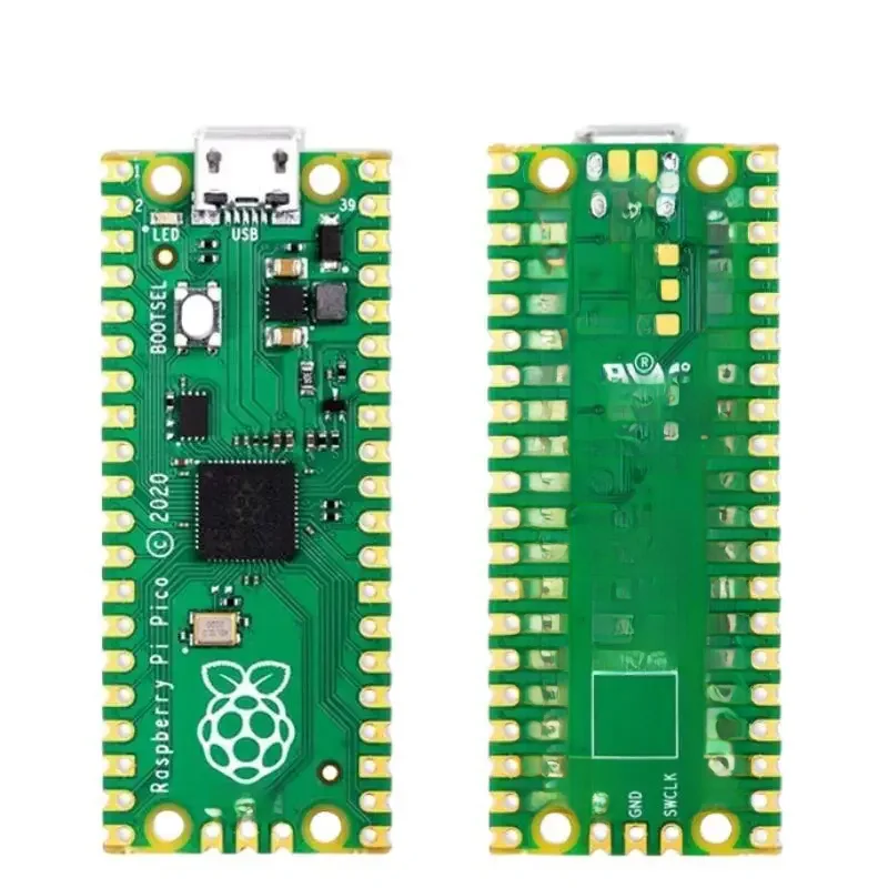 Carte officielle Raspberry Pi Pico RP2040, double cœur, 264KB ARM, micro-ordinateur basse consommation Cortex-M0 + processeur, prend en charge Python