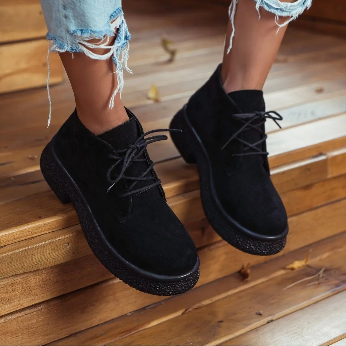 British Style Retro Suede Round Head Women Boots Booties College Wind Simple Versatile Flat Shoes Fashion Casual Single Shoes