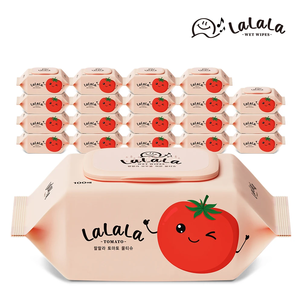 Lalala Busan tomato wipes 100x10+10pack