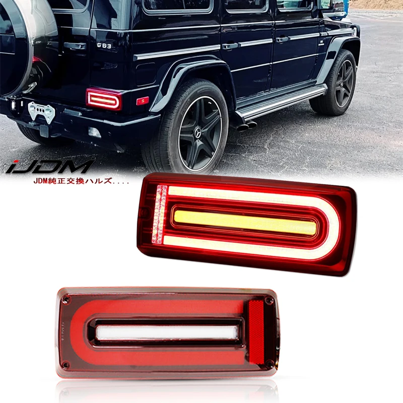 Luces traseras para mercedes-benz W463 G Class G500 G550 G55 G63 AMG 1990-2018, freno de conducción, antiniebla inverso, lámpara de señal de giro dinámica