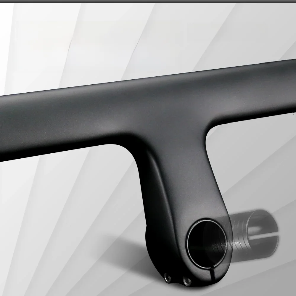 AliExpress RXL SL Integrated Carbon Handlebar OD2 28.6/31.8mm Road Bicycle Drop Handle Bar Internal Routing Racing Bike Handlebars