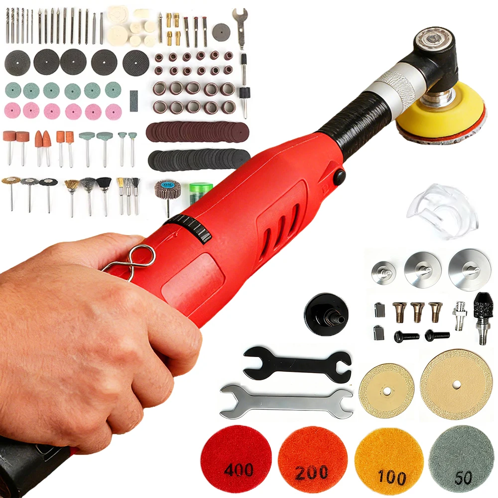 Wireless 90 ° Ceramic Tile Beauty Sewing Tool 80W Multi-Functional Electric Straight Grinder Micro Angle Grinder Sander Polisher