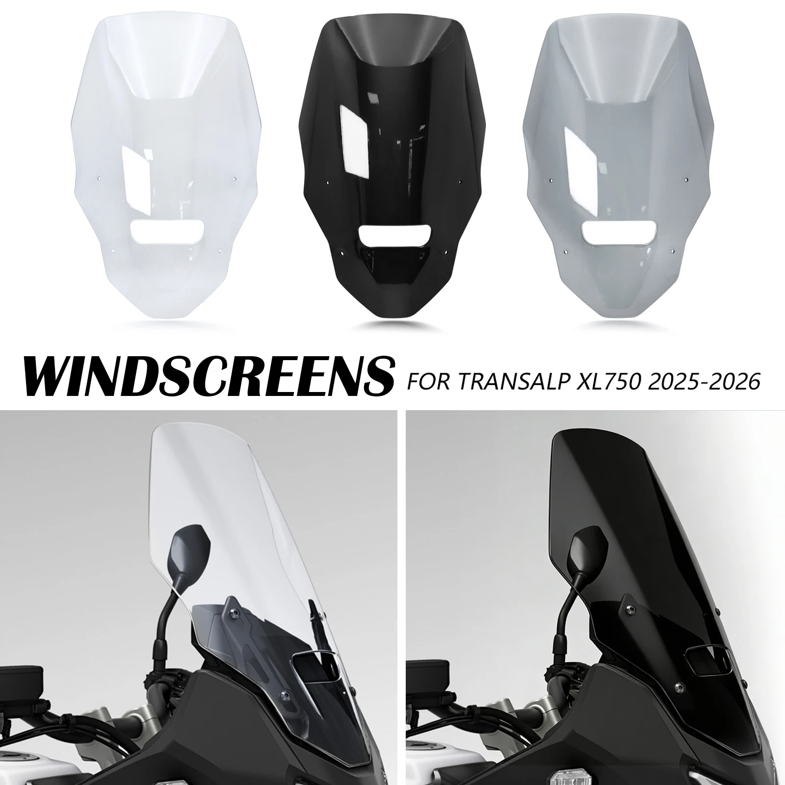 

Windshield For Honda XL 750 Transalp 2025 2026 XL750 Transalp Modification Windscreens Motorcycle Front Wind Deflectors Spoiler
