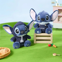 30CM Stitch Interstellar Baby Stitch Strap Pants Hoodie Wearable Plush Doll Cute Comfortable Doll Birthday Holiday Gift