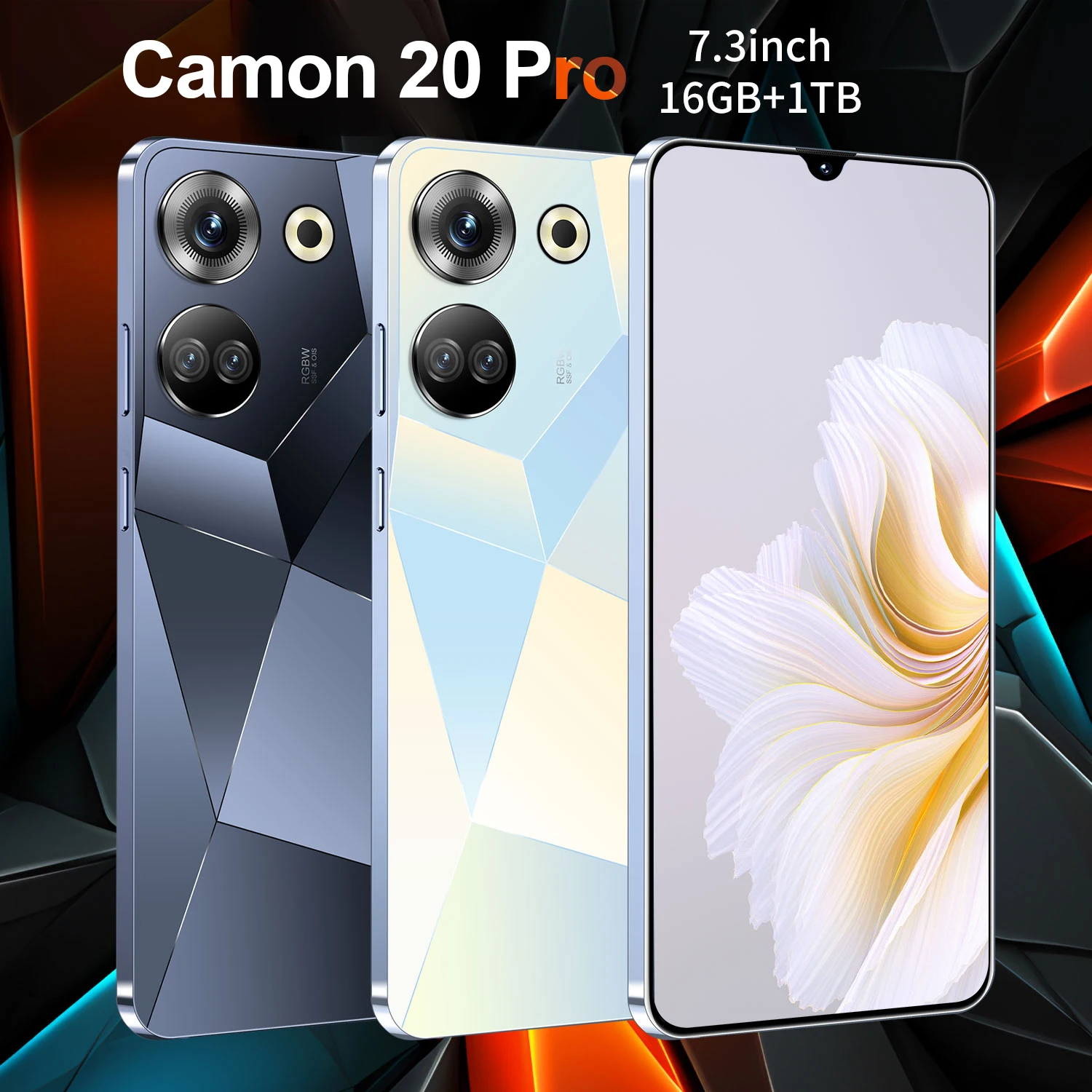 2025 Camon 20 Pro Smartphone 7.3inch Full Screen 4G/5G Cell Phone 16TB+1TB 8000mAh Mobile Phones 108MP Global Version Celulares