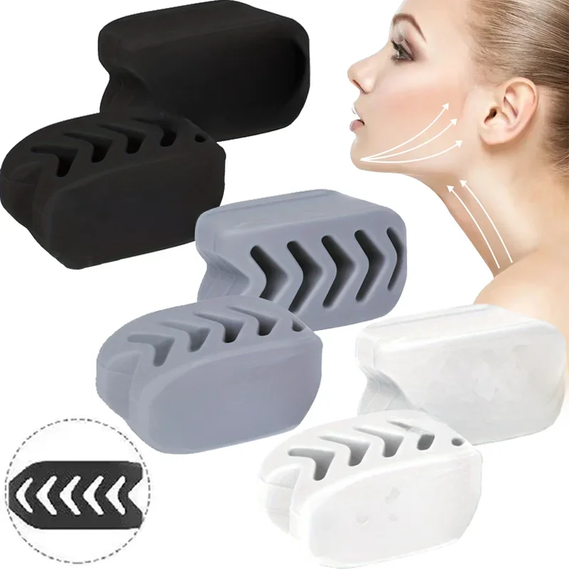 Silicone Jaw Exerciser Bola, Facial Muscle Trainer, Mandíbula destacável Trainer, Jaw Chew Formação,