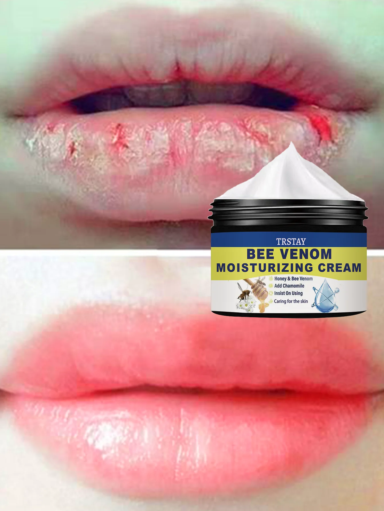 Hydrating Gentle Lip Care Cream Anti Dryness Moisturizing Nourishing Lip Balm for Soft Smooth Lips Long Lasting Hydration Repair - Image 6