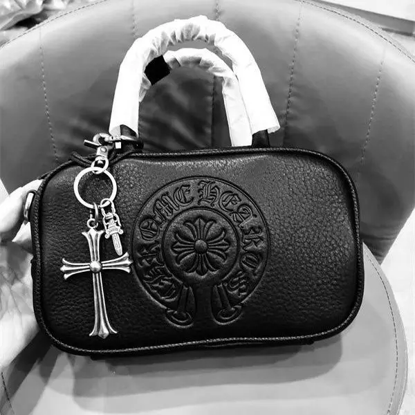 CHROME HEARTS Senior sense retro cross bowling bag Women 2025 new niche design hand bill shoulder Crossbody pillow bag