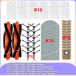 Fit For ( Conga 7490 Ultimate Home Genesis/ X-treme, Airzeen V8 pro ) Parts Roller Brush Filter Mop Cloth Dust Bag