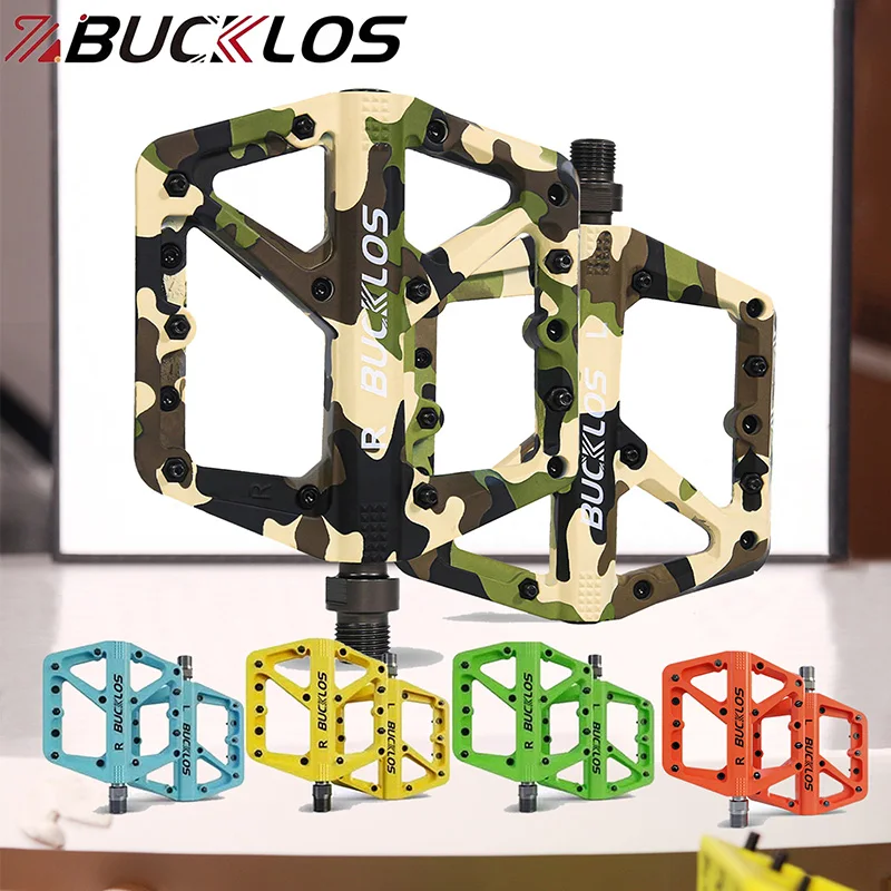 

BUCKLOS Bike Pedals Ultralight MTB Road Bicycle Pedal Anti-slip Mountain Cycling Foot Plat 9''16 Standard Universally Pedals