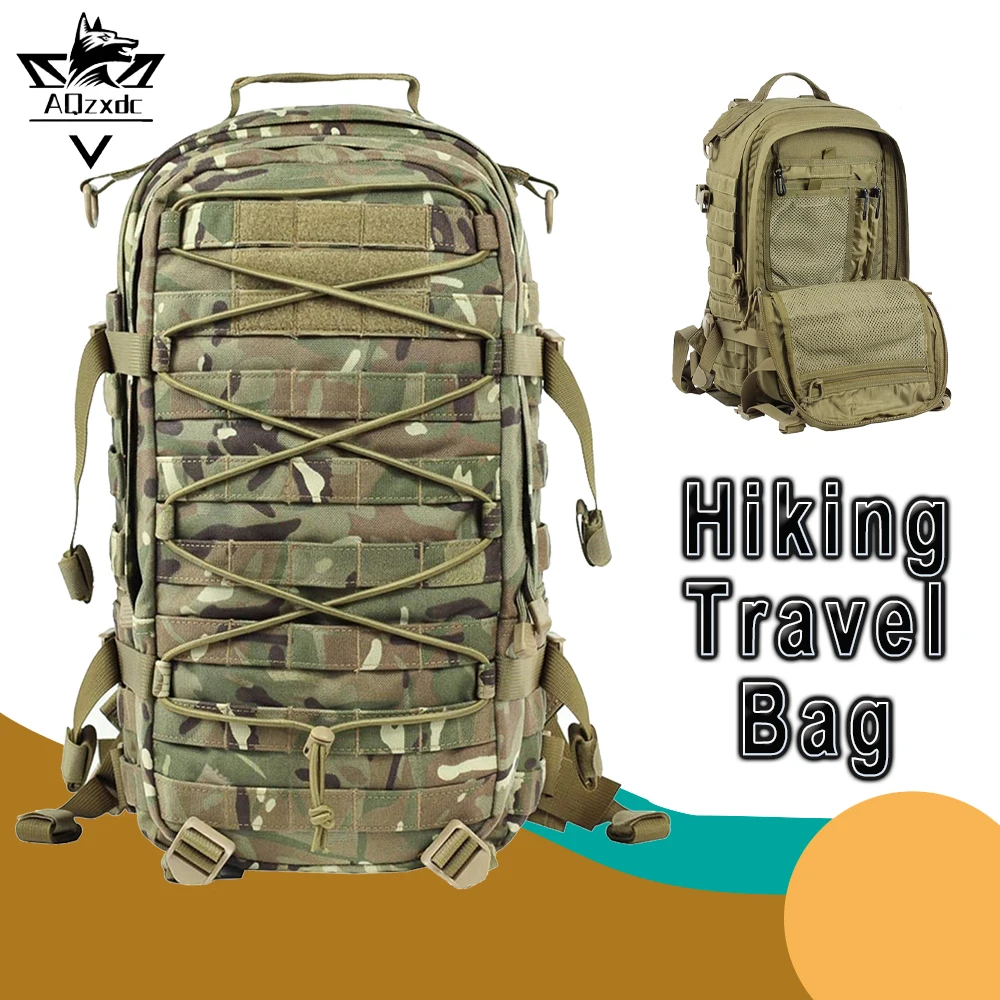 

30L Tactical Survival Backpack Outdoor Large Capacity Camouflage Waterproof Backpack for Travel Climbing Hunting Mountaineering