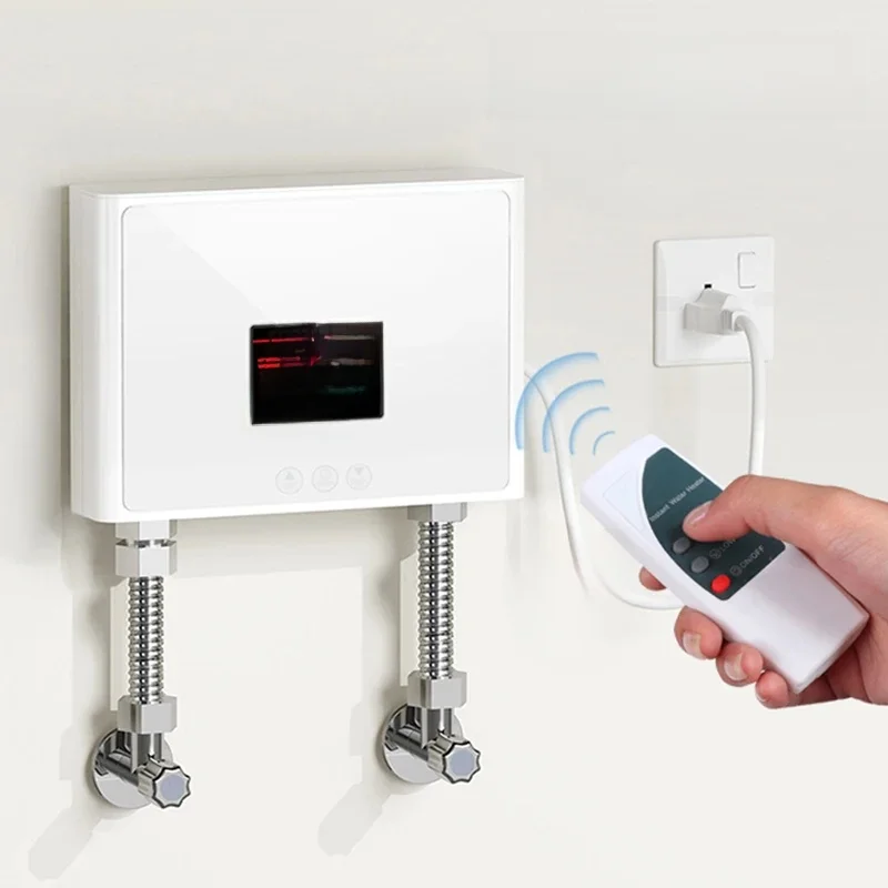 110 V/220 V Doorstroomverwarmer 3000 W/5500 W Wandgemonteerde Elektrische Kachels voor Badkamer Warmwater Douche en Thuis Keuken Verwarming - afbeelding 2