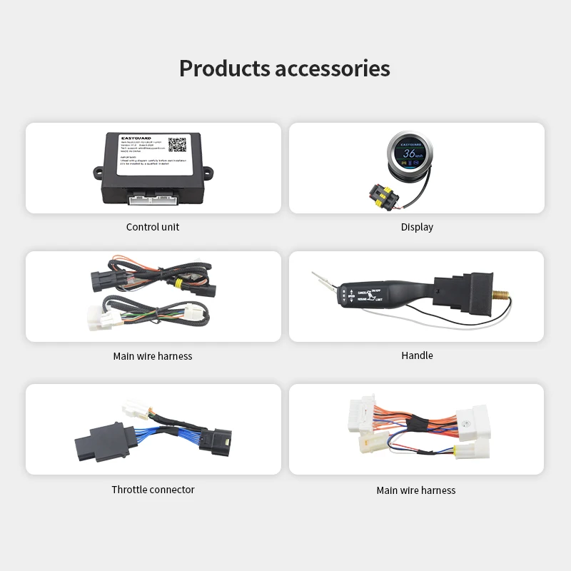 EASYGUARD Speed limiter for Ford Fiesta Tourneo Focus Transit Escape Mondeo from 2010-2020 with 6 pin throttle connector OBD
