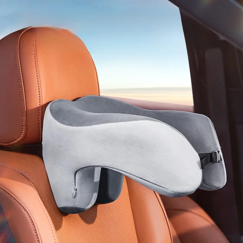 Reise-Nackenkissen, langsamer Rückprall, Memory-Schaum, U-förmiges Kissen, bequem, weich, Auto- und Flugzeug-Nackenkissen, Büro-Nickerchen