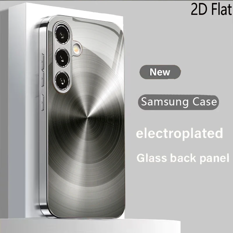 Silvery metallic luster for Samsung GalaxyS26S25S24S23S22S21S20UltraPLUSFE A seriesA55A54A34A33A151413A2425NOTE1020Phone case