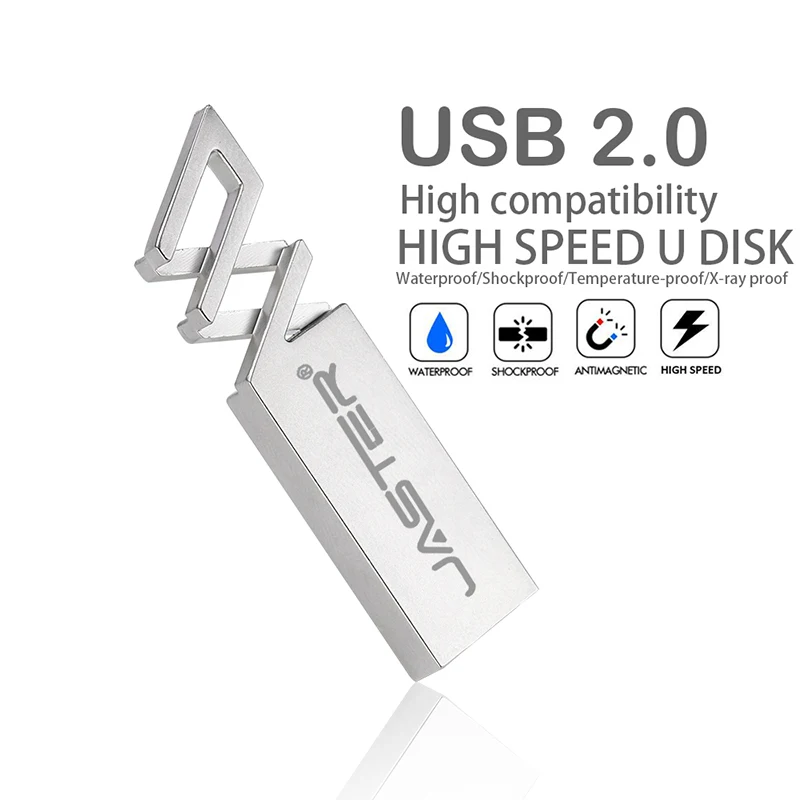 USB флеш-накопитель с бесплатным логотипом, креативный подарок, металлический накопитель объемом 128 ГБ, 64 ГБ, серебряная карта памяти, 32 ГБ, U-диск 16 ГБ, 8 ГБ, 4G, внешнее хранилище