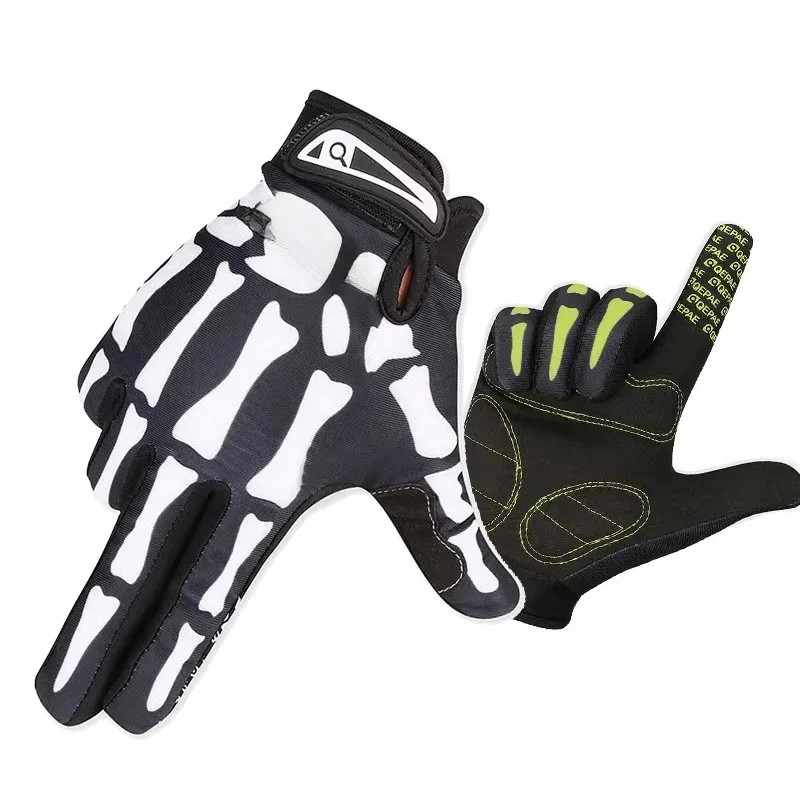 AliExpress NONE Skull Full Finger Knuckle Glove Anti-slip Mittens Motorcycle Cycling Winter Warm Mitten Unisex Sport Gloves Bicycle Equipment