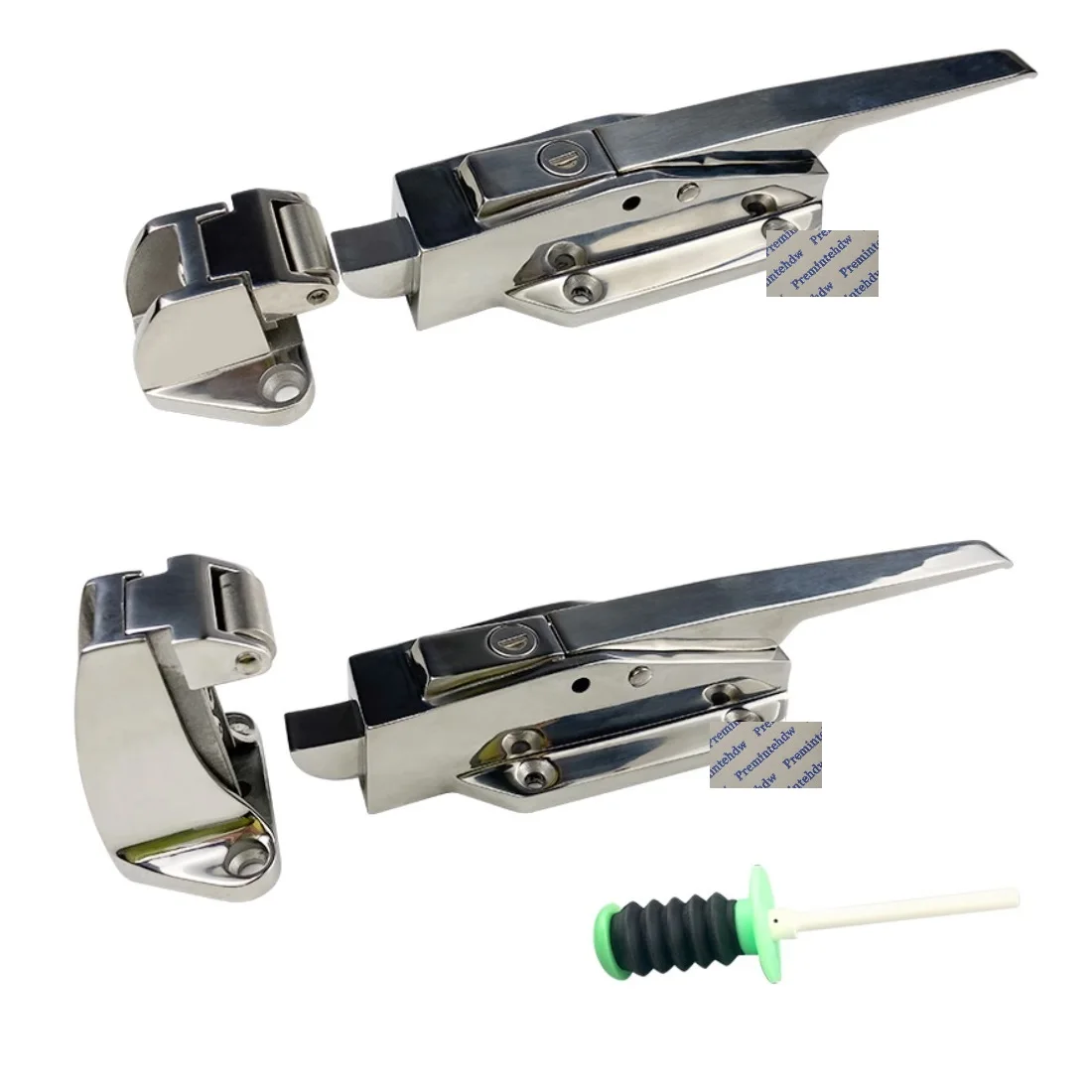 

304 Stainless Steel Zinc Alloy Door Lock Latch With Short High Strike For Walk In Cold Frozen Freezer Room