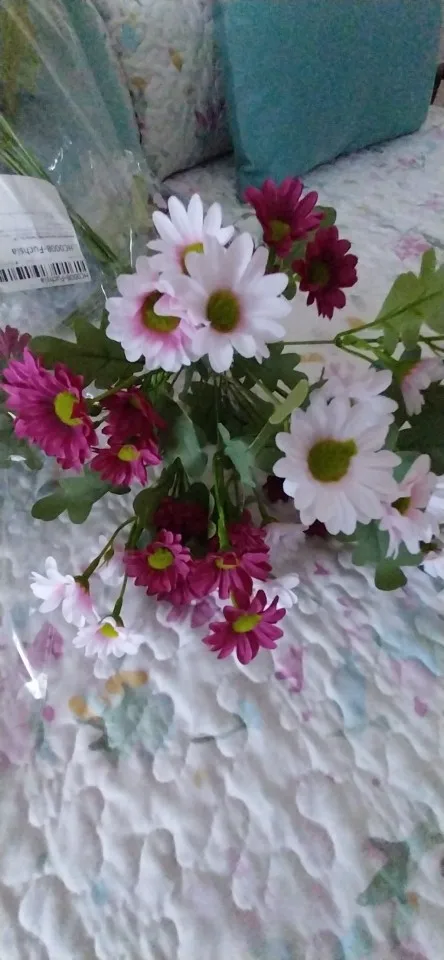 21 Heads Of Sunflowers Small Daisies Bouquets Of Chamomile Wedding Decoration Materials Home Decoration DIY Artificial Flowers C photo review