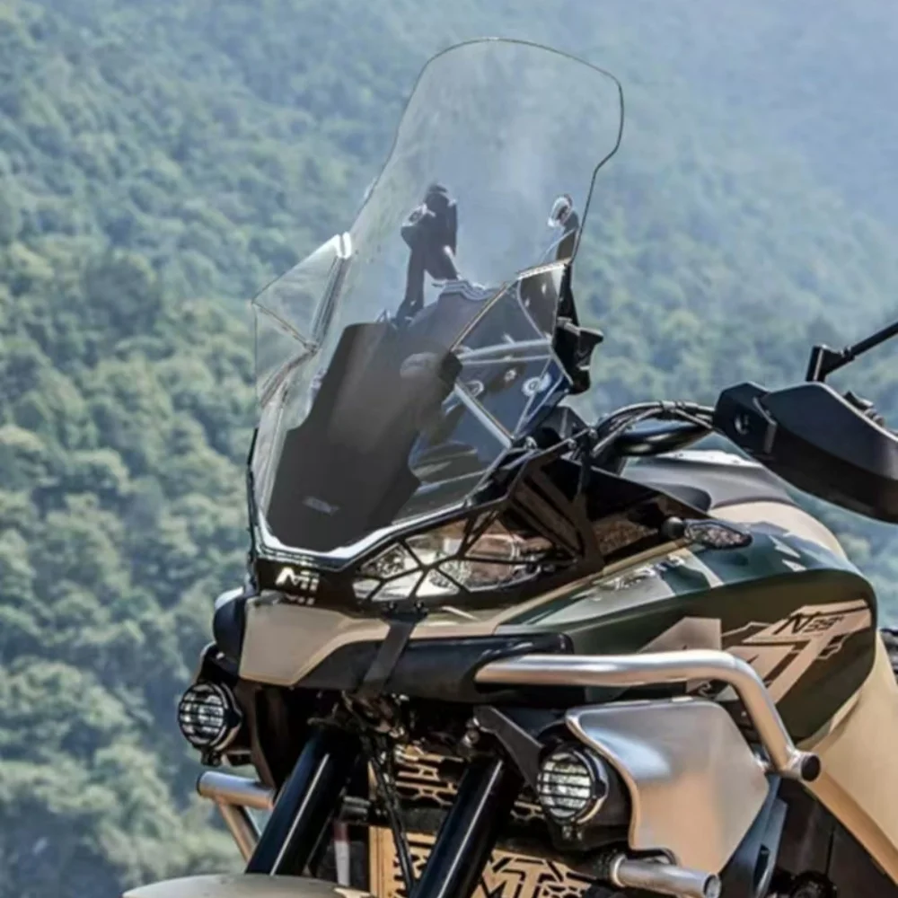 Suitable for CFMOTO 800MT windshield modification, heightening, and non-destructive installation of windshield accessories.
