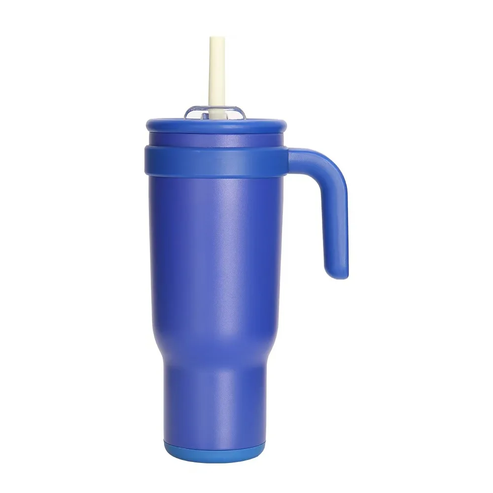 Factory direct-sale double-layer 40oz handle outdoor stainless steel large-capacity ice dispenser cup for car-mounted heat prese