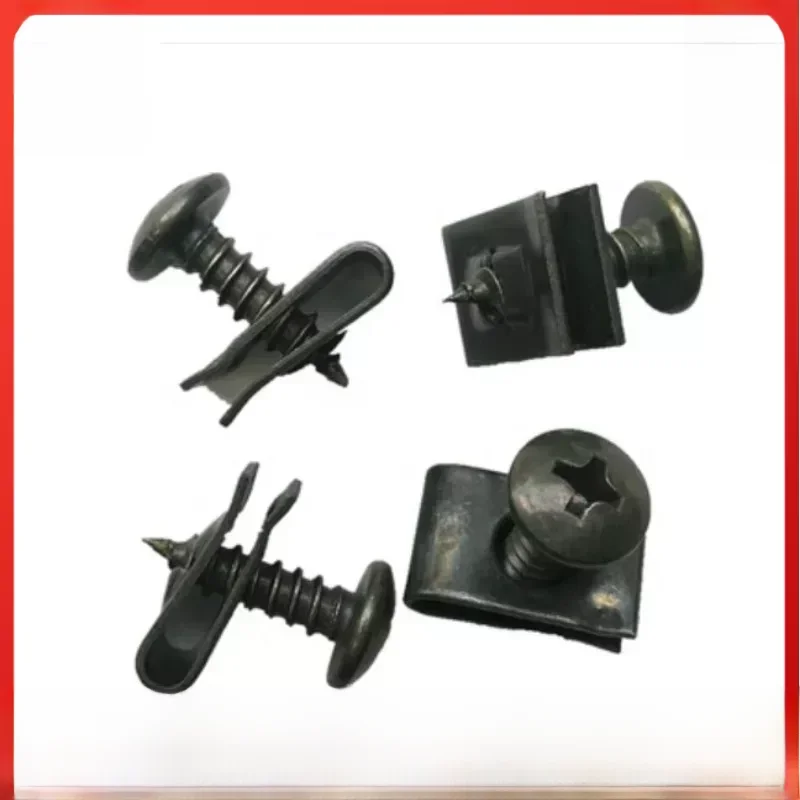 AliExpress 10pcs Car Motorcycle Scooter ATV Moped E-bike Plastic Cover Metal Retainer U-Type Clips Self-tapping Screws M4 M5