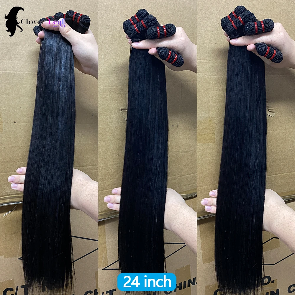 20 22 24 inch 15A Straight Double Drawn Virgin Bundles Human Hair Raw Vietnamese 100% Hair Bundles Human Hair Unprocessed Hair