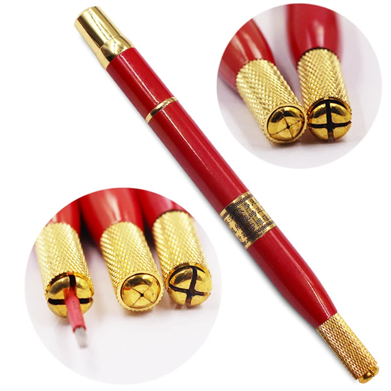 

Professional Tattoo Pen Handmade Permanent Makeup Eyebrow Tattooing Manual Guns Pen For Microblading Eyeliner Lip Tebori 3D Pen