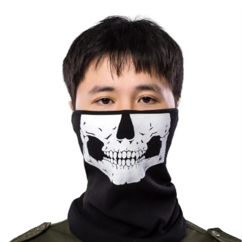 Unisex Ghost Print Skull Motorcycle Face Mask War Game Call Of Duty MWII 2022 COD Ghost Simon Riley Balaclava Mask For Adult