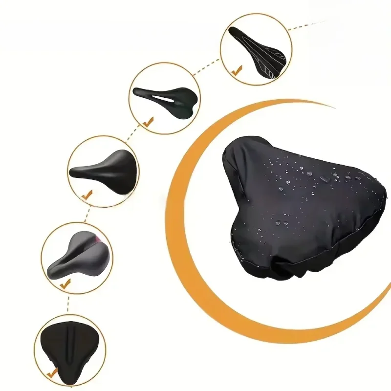 AliExpress Waterproof Bicycle Seat Rain Cover - Durable PVC, UV Protection, Fits Most Saddles, Outdoor Waterproof Cover