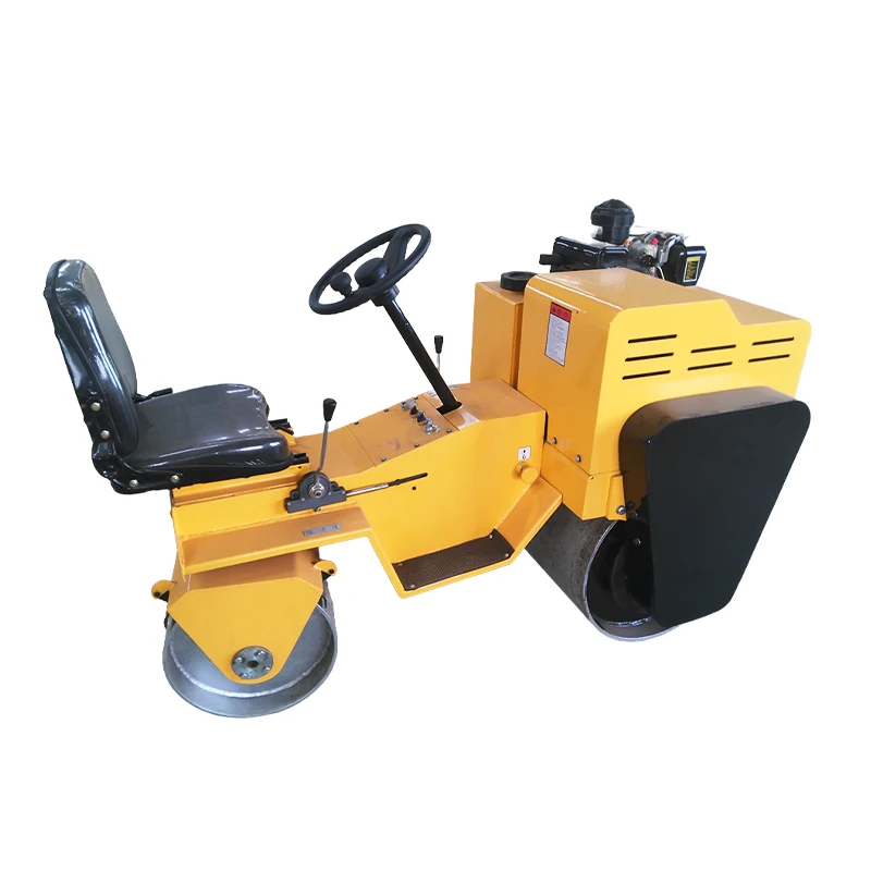 Walk Behind Road Roller With Two Drums High Quality Diesel Engine
