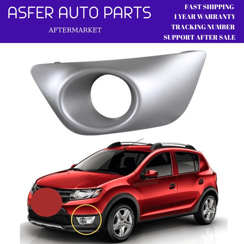 Fog Light Frame For Dacia Sendero Mk2 Stepway 2013 After Black And Silver Grey Left Right OE 261 A31312R 261A23141R High Quality