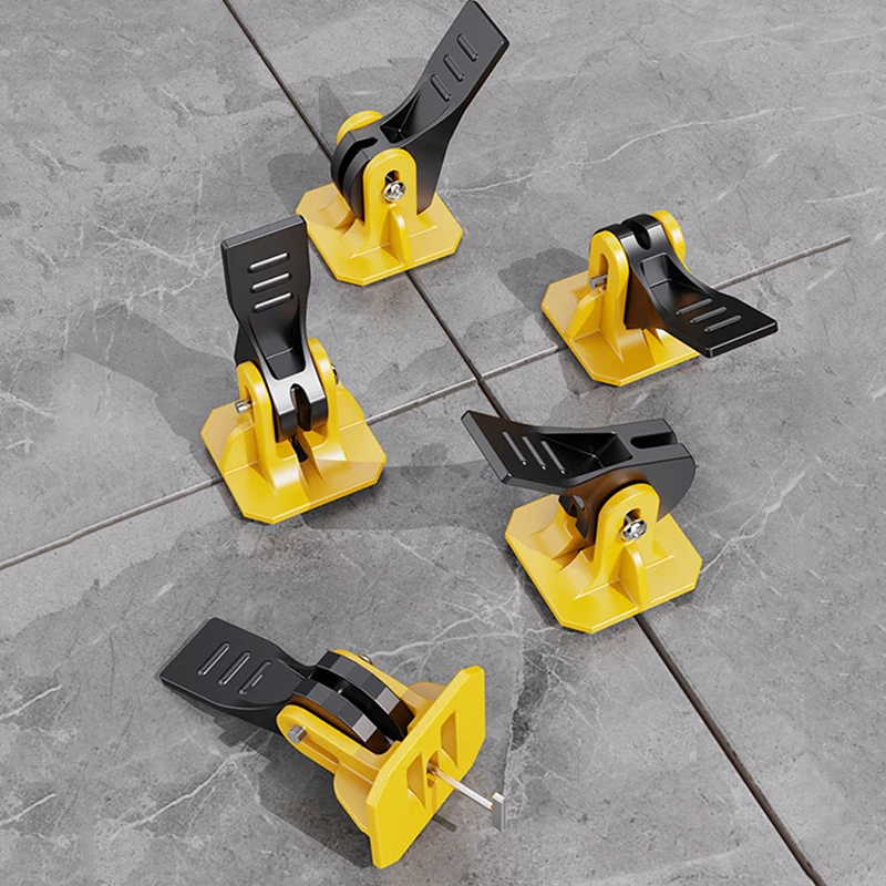 Floor Tile Leveling System Clips, Leveler Adjuster for the Tile Laying Fixing, Flat Ceramic Wall Construction Tools, 10Pcs