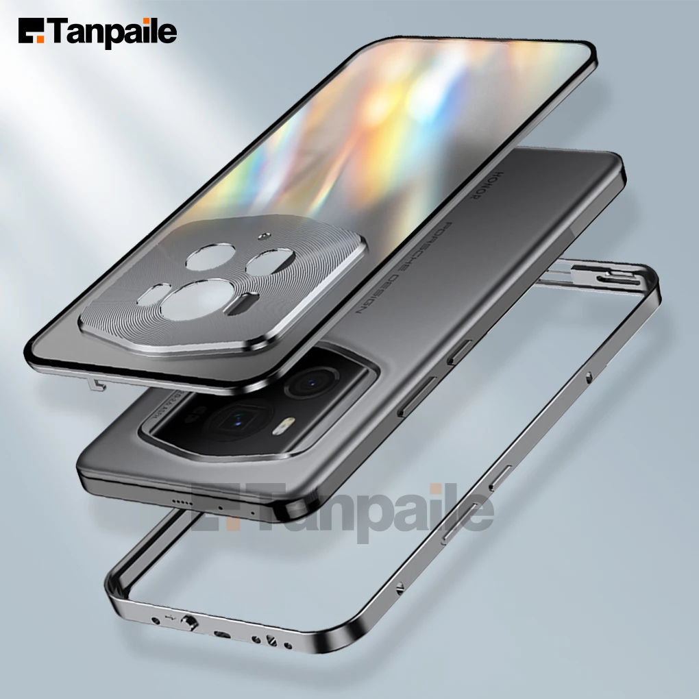 

Luxury Ultra-Thin Aluminum Alloy Metal Bumper Case for Huawei Honor Magic6 Ultimate RSR Porsche Magic 6 Case Lock Magnet Cover