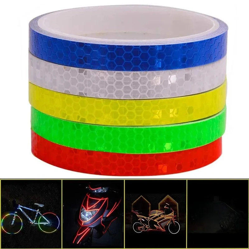 AliExpress NONE Reflective Tape 5 Colors Waterproof Outdoor Bicycle Rim Safety Reflective Warning Sticker For Bike Bicycle Motorcycle Decoration