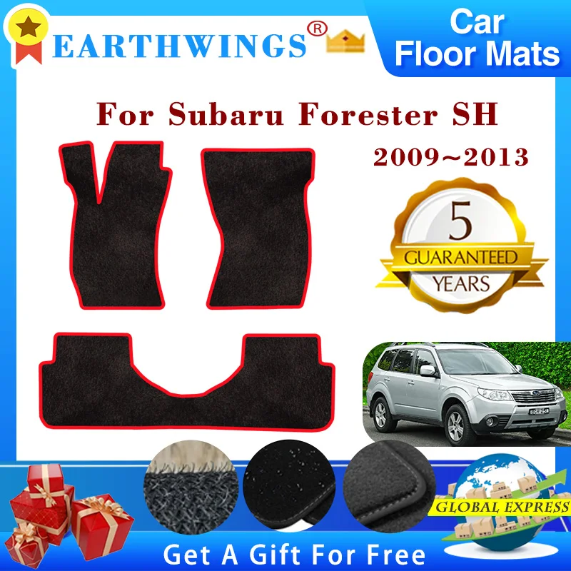 

For Subaru Forester SH 2009~2013 2010 Car Floor Mats Panel Footpads Carpets Cover Foot Pad Stickers Auto Interior Accessories