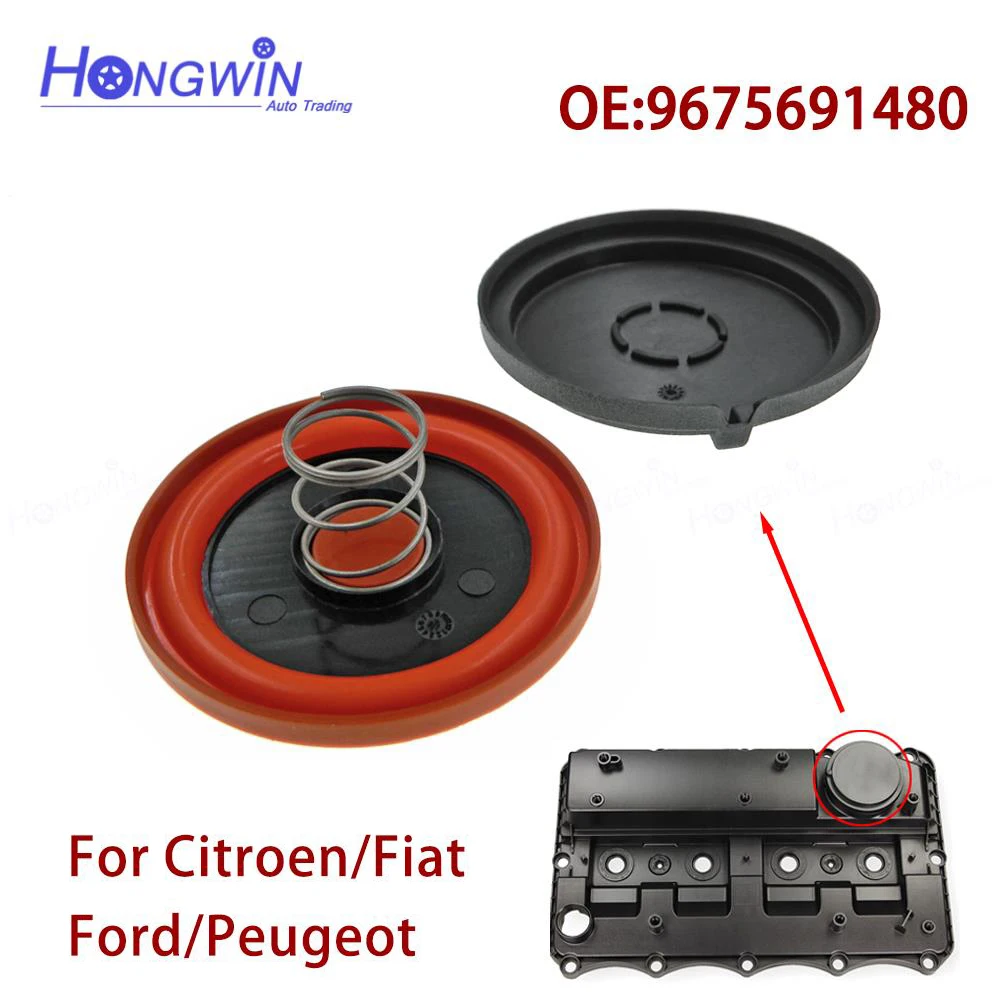 9675691480 BK2Q-6K271-AK BK2Q-6K271-AJ For Frod Ranger Transit TT9 TTG RWD 2.2 Citroen Peugeot PCV Valve Cover With Membrane