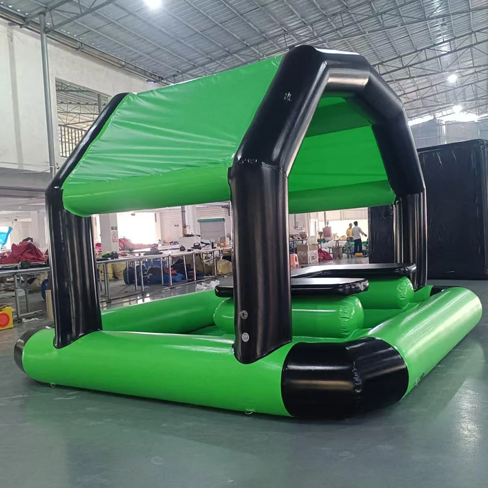 Commerciële PVC Achtertuin Opblaasbare Zwembad Bar Draagbare 13FT/4m Opblaasbare Pub Huis Opblazen Zwembad Bar voor Outdoor Party Event